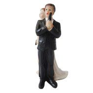 GSPORT Wedding Cake Toppers Bride and Groom Resin Dolls Wedding Decoration 20 pieces Design (K) N50