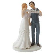 GSPORT Wedding Cake Toppers Bride and Groom Resin Dolls Wedding Decoration 20 pieces Design (K) N51