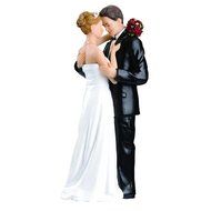 GSPORT Wedding Cake Toppers Bride and Groom Resin Dolls Wedding Decoration 20 pieces Design (K) N53