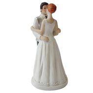 GSPORT Wedding Cake Toppers Bride and Groom Resin Dolls Wedding Decoration 20 pieces Design (K) N54