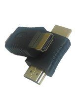 19 Pin&nbsp;HDMI Male Type A to HDMI Male Type A M/M Extender Adapter Converter Coupler Connector&nbsp;for HDTV(2-PACK,Gold...