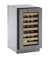 U-Line U2218WCINT00A Built-in Wine Storage, 18", Stainless Steel