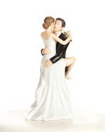 Funny Sexy Wedding Bride and Groom Cake Topper Figurine By Wedding Collectibles N4