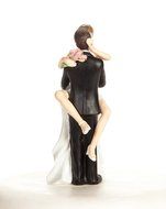 Funny Sexy Wedding Bride and Groom Cake Topper Figurine By Wedding Collectibles N5