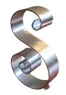Hortense B. Hewitt Wedding Accessories Metal Scroll Cake Top, Letter M, 5-Inch Tall N13