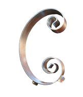 Hortense B. Hewitt Wedding Accessories Metal Scroll Cake Top, Letter M, 5-Inch Tall N15