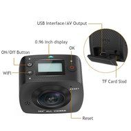 Elephone Elecam Full HD 1080P @30fps Wi-Fi Mini 360 Degree VR Camera Panorama Camera Digital Photography Video... N7