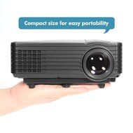 OEM H1 LED LCD (WVGA) Mini Video Projector - US Version (Includes Warranty) - Black (FP8048H1) N5