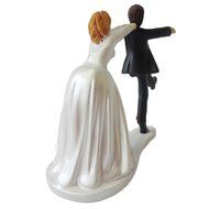 GSPORT Wedding Cake Toppers Bride and Groom Resin Dolls Wedding Decoration 20 pieces Design (K) N62