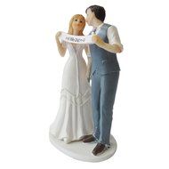 GSPORT Wedding Cake Toppers Bride and Groom Resin Dolls Wedding Decoration 20 pieces Design (K) N63