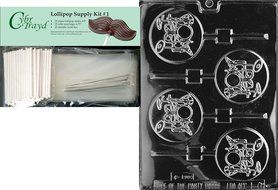 Cybrtrayd J071 Drum Lolly Jobs Chocolate Candy Mold N10