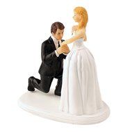 GSPORT Wedding Cake Toppers Bride and Groom Resin Dolls Wedding Decoration 20 pieces Design (K) N66