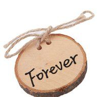 OrliverHL Wooden Rustic Forever Wedding Party Ring Pillow Cushion Rings Bearer Holder N5