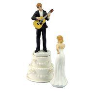 GSPORT Wedding Cake Toppers Bride and Groom Resin Dolls Wedding Decoration 20 pieces Design (K) N68