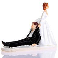 GSPORT Wedding Cake Toppers Bride and Groom Resin Dolls Wedding Decoration 20 pieces Design (K) N70