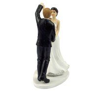 GSPORT Wedding Cake Toppers Bride and Groom Resin Dolls Wedding Decoration 20 pieces Design (K) N71