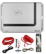 VM Audio EXA2000.1 2000W Mono Amplifier + 8 Gauge Red Wiring Kit + 2.0 Capacitor