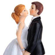 GSPORT Wedding Cake Toppers Bride and Groom Resin Dolls Wedding Decoration 20 pieces Design (K) N72