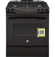 GE JGS750DEFBB 30" Black Gas Slide-In Sealed Burner Range - Convection N6