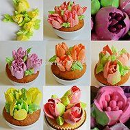 TecGeo(TM) 7PC/set Russian Tulip Icing Nozzles Set Piping Big Size Decoration Cup Cake Decorating Tools Pastry... N2
