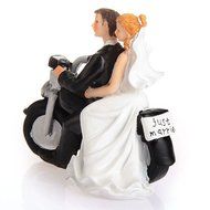 GSPORT Wedding Cake Toppers Bride and Groom Resin Dolls Wedding Decoration 20 pieces Design (K) N76