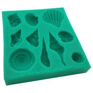 Okallo Products Silicone Seashell Mold for Chocolates, Candy, Baking, and More Sea Shells