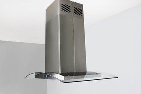 Golden Vantage Stainless Steel 30" Euro Style Island Mount Range Hood LED Screen GVAIS2-30 N3