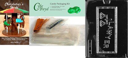 Cybrtrayd J018 Lawyer Card Chocolate Candy Mold with Exclusive Cybrtrayd Copyrighted Chocolate Molding Instructions N3