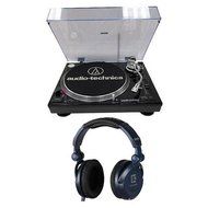 Audio-Technica AT-LP120-USB Direct-Drive Professional USB and Analog DJ Turntable System, Black- Bundle With Ultrasone...