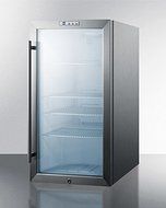 Summit SCR486LCSS 19" Commercially Approved Beverage Center with 3.35 cu. ft. Capacity Digital Thermostat Factory...