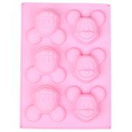 Ebake Reusable Cartoon Silicone Mold for Cake, Chocolate, Jelly, Candy and Ice cubes (Kitty, Pink) N5