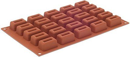 Silikomart Orange Non-Stick Small Rectangular Savarin N3
