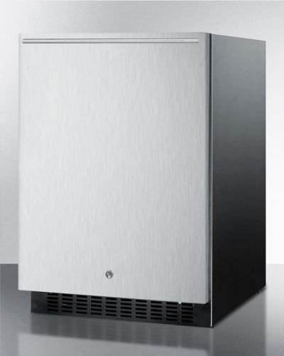 Summit SPR627OSSSHH 24" Built In/Freestanding Outdoor Refrigerator with 4.6 cu.ft. Capacity Factory Installed...
