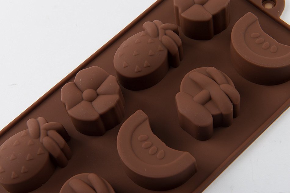 8 Cavity Fruit Cake Pudding Jelly Chocolate Mold Handmade DIY Soap Ice Mould for Kids