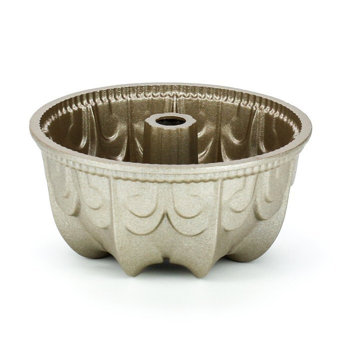 Ezeso Non-Stick Carbon Steel Cake Bundt Pan for Baking,Bakeware (Lily) N2
