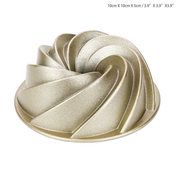 Ezeso Non-Stick Carbon Steel Cake Bundt Pan for Baking,Bakeware (Lily) N5