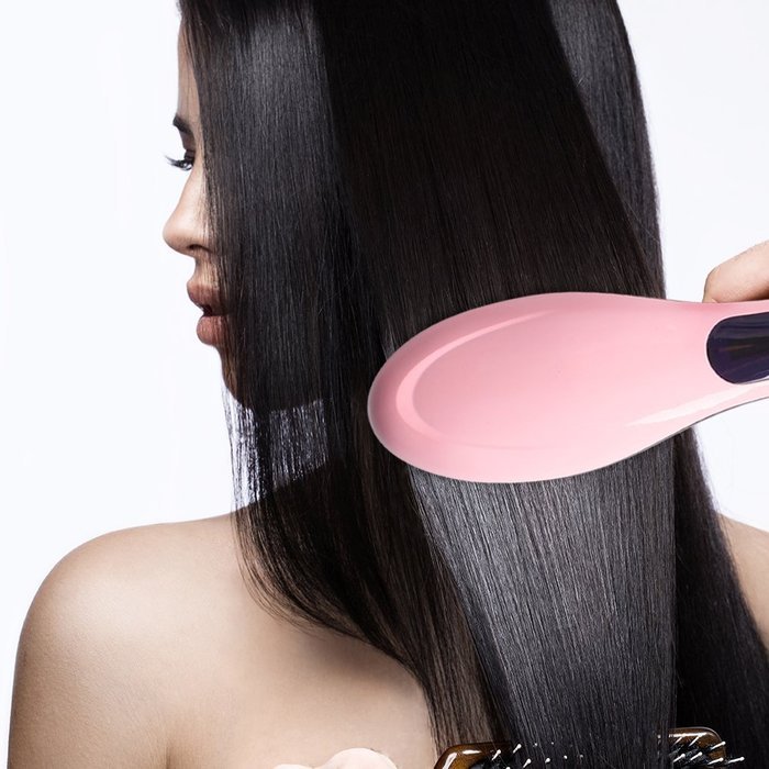 Hair Straighteners, Aquiver Electric Hair Straightener Comb LCD Iron Brush Auto Hair Massager Tool Anti Static...