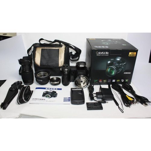 Digital SLR Camera UpgradeVersion 16MP 3.0" LCD Full-HD With 16X Optical Zoom Telephoto Lens Wide Angel Lens DSLR...