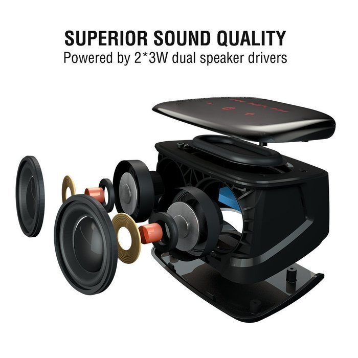 Meidong Dual Driver Stereo Sound Portable Bluetooth with Big Subwoofer's for Deep Bass, Touch Wireless Speaker... N2