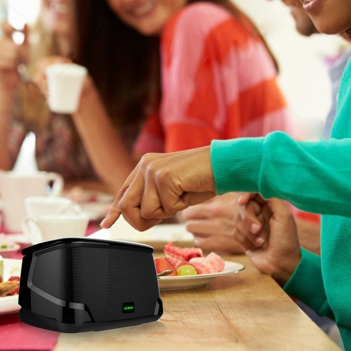 Meidong Dual Driver Stereo Sound Portable Bluetooth with Big Subwoofer's for Deep Bass, Touch Wireless Speaker... N3