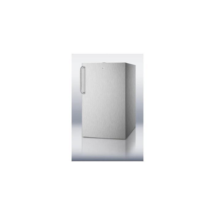 Summit FF511L7CSSADA 22" ADA Compliant Commercially Approved Medical Built In or Freestanding Compact Refrigerator...