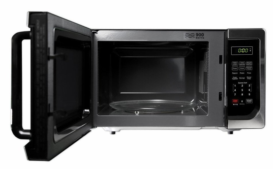 Farberware FMO09AHTBKC Classic 900W Microwave Oven, 0.9 cu. ft., Stainless Steel N5