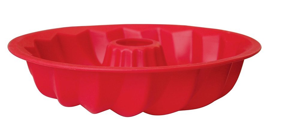 La Patisserie Red Silicone Bundt Pan -10.25 inch