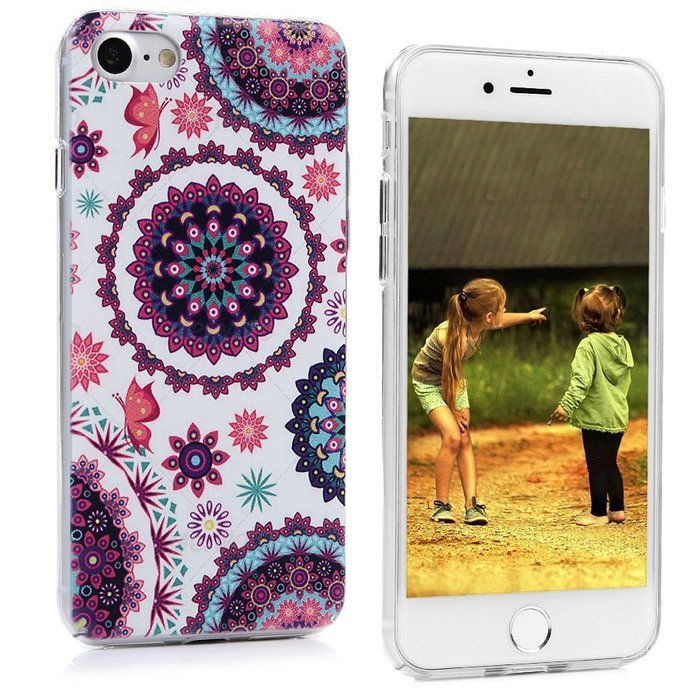 iPhone 7 Case (4.7 inch) Cute Digital Print Colorful Hard PC Back Shell Bumper Ultra Thin Slim Fit Clear Full... N22