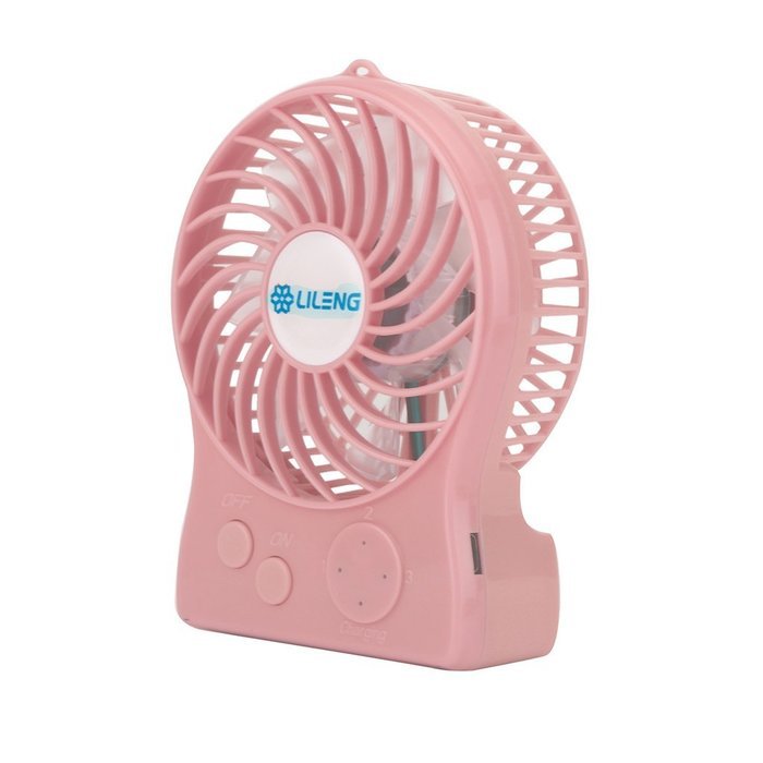 iKKEGOL Mini Portable Wireless Rechargeable Super Strong Wind Fluorescence Cooling Desk Fan - 3 Mode Wind Speed... N31