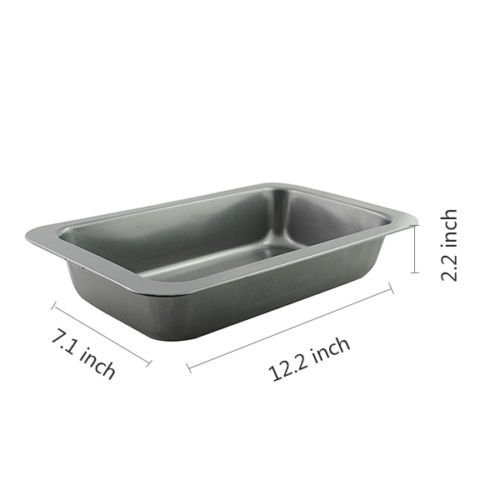 Large Rectangular Cake Pans Baking Tray Stainless Steel Non-Stick Roasting Sheet Steam Table Anti-Jam Pan Tray...