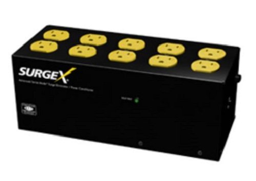 SurgeX SA-1810 Standalone Surge Eliminator - 15A / 120V, 10 outlets