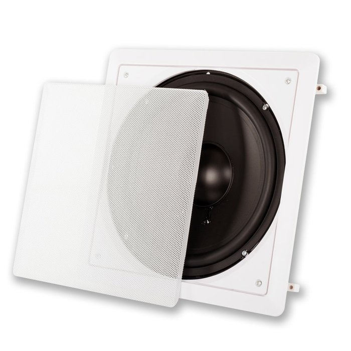 4 Acoustic Audio IWS10 In-Wall/Ceiling 10" Home Theater Passive Subwoofers and 4 Amplifiers IWS10A-4S N5