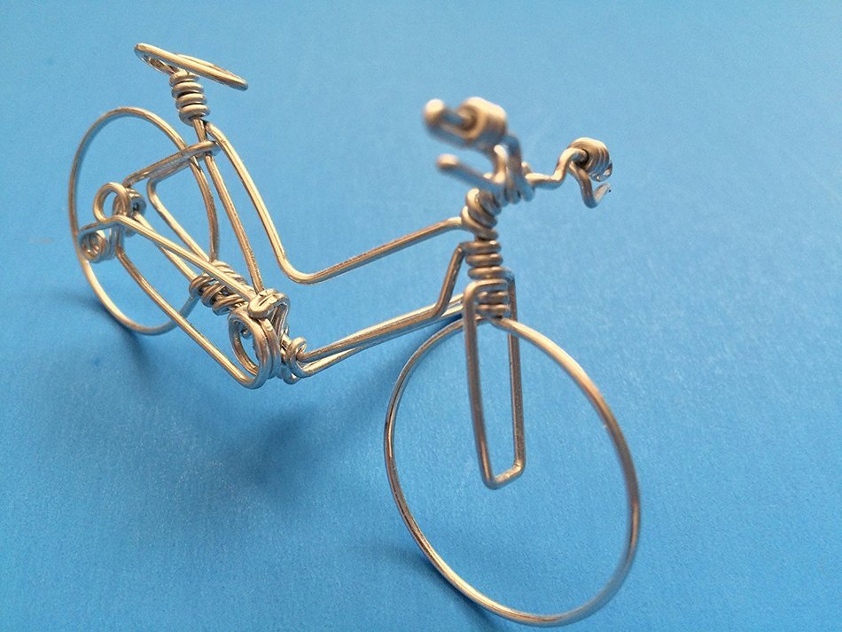 Handcrafted Mens Mountain Bike Small ~ Unique Biking Gifts for Cyclists ~ Handmade Bicycle Ornament with One Whole... N13