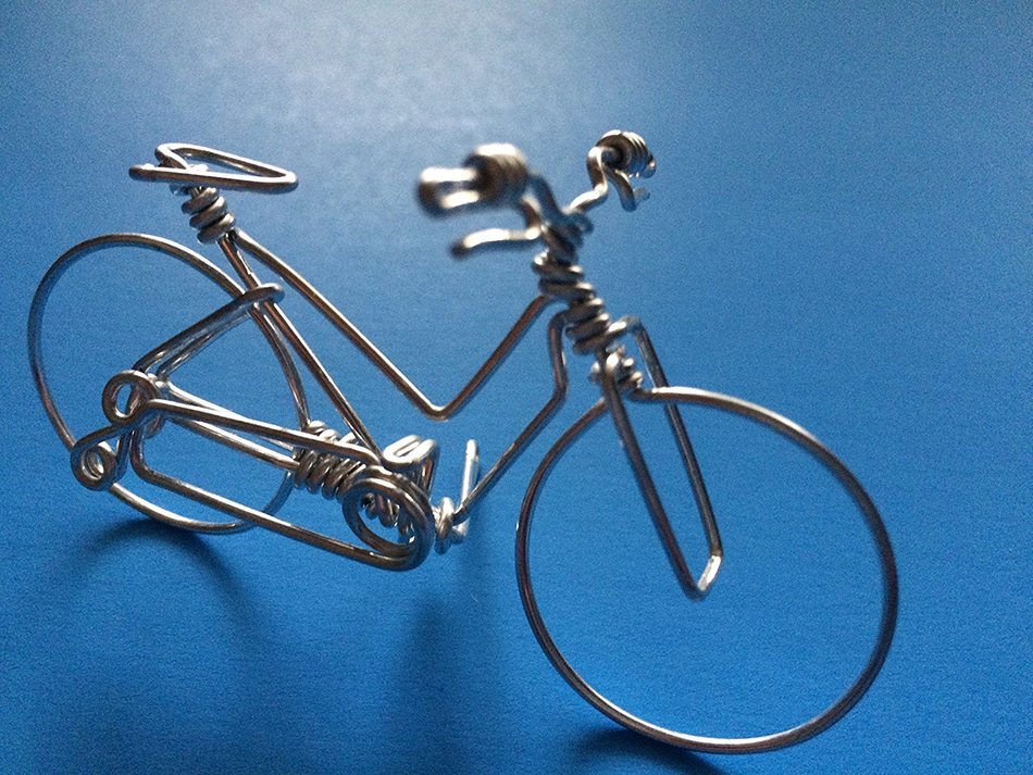 Handcrafted Mens Mountain Bike Small ~ Unique Biking Gifts for Cyclists ~ Handmade Bicycle Ornament with One Whole... N17